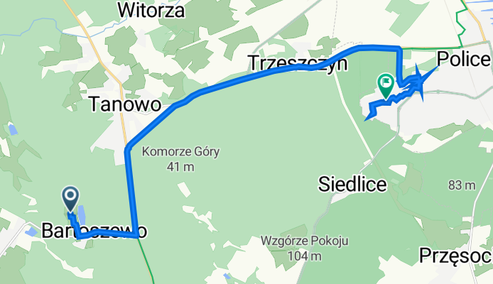 Droga bez nazwy, Bartoszewo do gen. Stefana Grota Roweckiego 20A, Police
