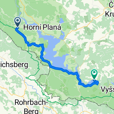 Silnice bez názvu, Nová Pec nach Lipno nad Vltavou