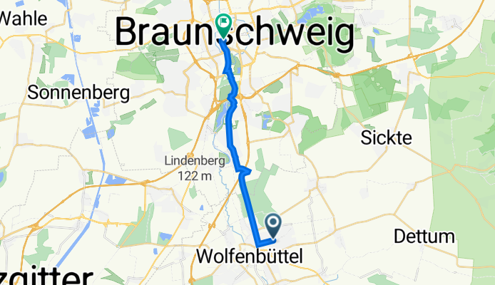 Behringstraße 38, Wolfenbüttel nach An der Martinikirche 4, Braunschweig