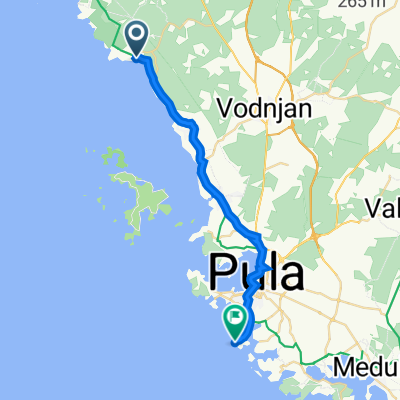 Peroj to Ulica Verudella 31, Pula