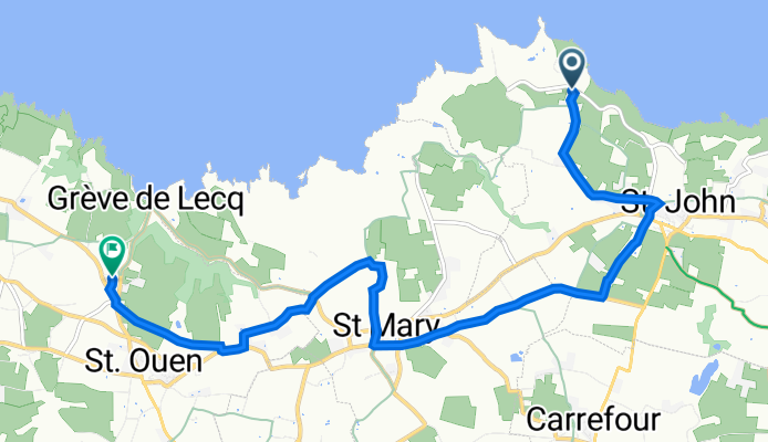 La Route du Nord, St John to Le Caudret, Rue de la Ville Bagot, St Ouen