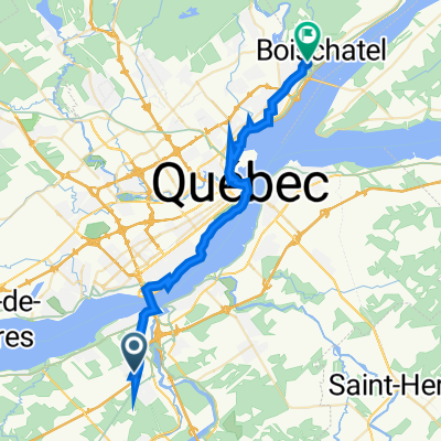 684 Ch Olivier, Lévis to Chutes-Montmorency, Quebec City