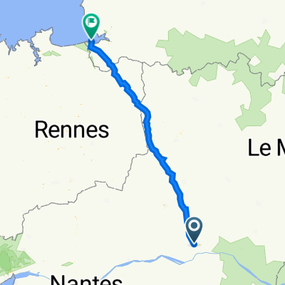 Avenue du Pin 6, Beaucouzé to Grande Rue 3, Le Mont-Saint-Michel