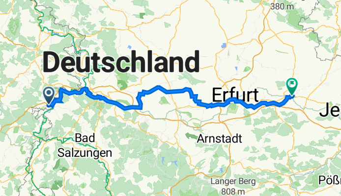 Eisenacher Straße 39, Wildeck nach Kegelplatz 2, Weimar