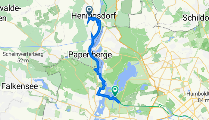 Fontanestraße 110, Hennigsdorf to Reinickendorf, Berlin