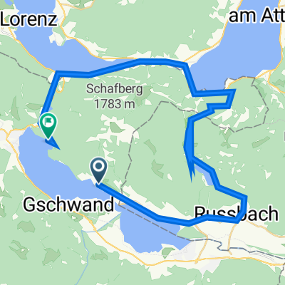 Ried 157 nach Fürbergstraße 30, Sankt Gilgen
