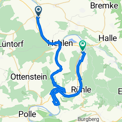 Von Grohnde über den Berg und an der Weser zurück