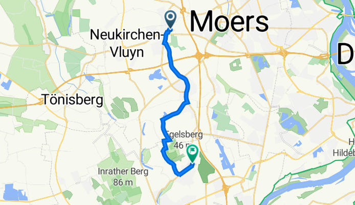 An der Bleiche 5, Neukirchen-Vluyn nach Moerser Landstraße 420, Krefeld