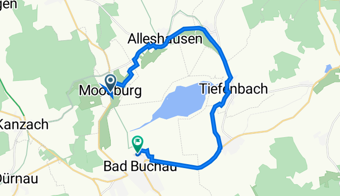 Bad Buchauer Straße 59, Moosburg nach Federseeweg 7/1, Bad Buchau