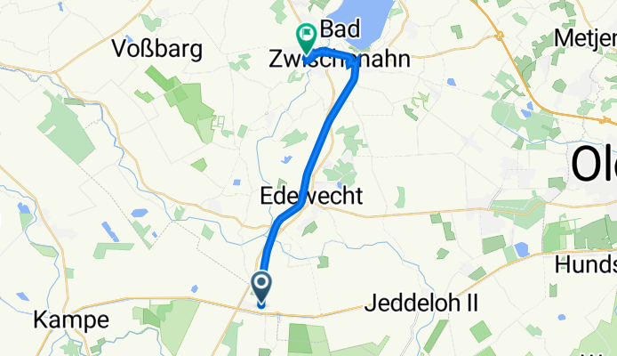 Bahnweg 29, Edewecht nach Eyhauser Ring 16, Bad Zwischenahn