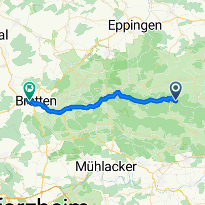 Güglingen nach Brucknerstraße 2, Bretten