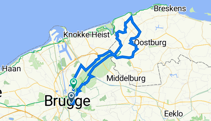 Nijverheidsstraat 122, Brugge naar Gemeneweidestraat 40, Brugge