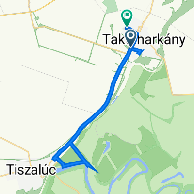 Kazinczy utca 42., Taktaharkány to Kodály Zoltán utca 39., Taktaharkány