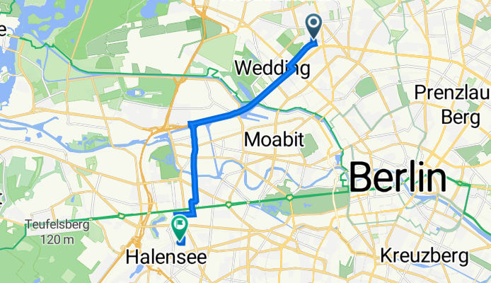 Brienzer Straße 6, Berlin nach Sybelstraße 27, Berlin