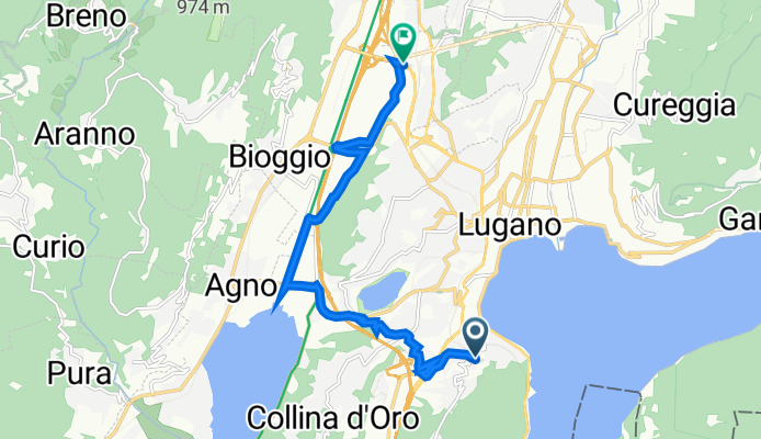 Via Alessandro Antonietti 1, Paradiso to Via al Mulino 2–4, Vezia