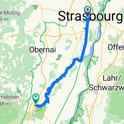 Gare Centrale, Strasbourg to Avenue de la Gare 3bis, Sélestat