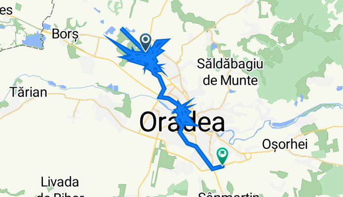 Route to Strada Ogorului 62, Oradea