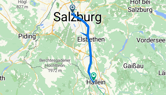 Mülln, Salzburg nach Fürstenstraße 5, Hallein