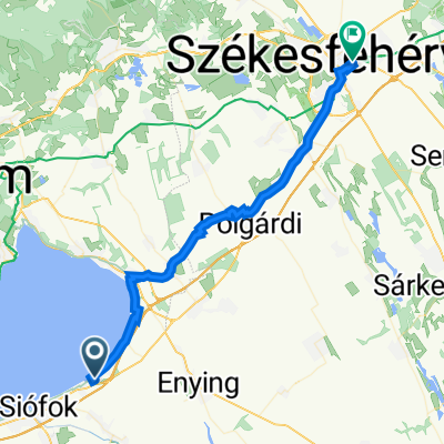 Cholnoky Jenő utca 3, Siófok to Bem József utca 6, Székesfehérvár