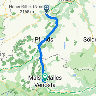 Landeck Mals via Reschen