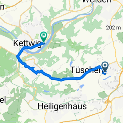 Hufelandstraße 13, Velbert nach Ruhrtalstraße 345, Essen