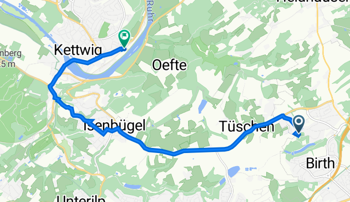 Hufelandstraße 13, Velbert nach Ruhrtalstraße 345, Essen