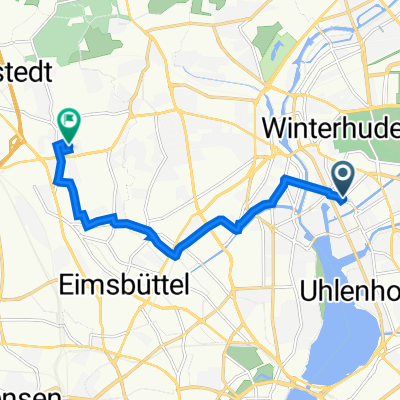 Poßmoorweg 1, Hamburg nach Tierparkallee 30, Hamburg