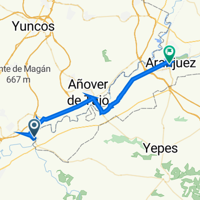 CM-9416, Mocejón naar Calle de Abastos, 14, Aranjuez