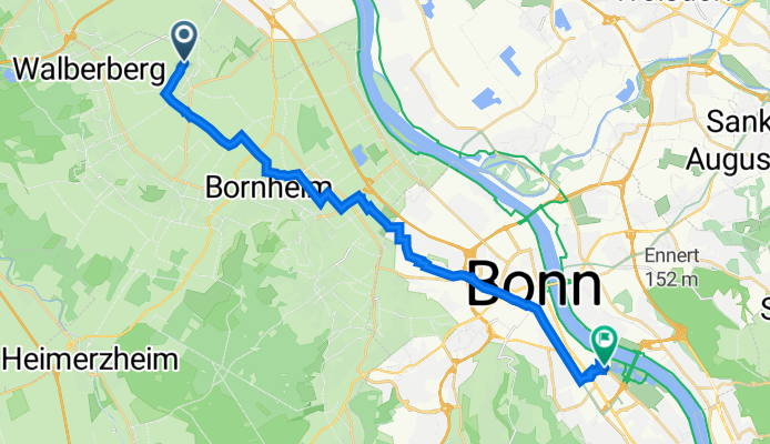 Kolberger Straße 52, Bornheim nach Bonn