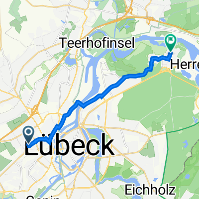 Haydnstraße 5, Lübeck nach Grubenweg 1, Lübeck