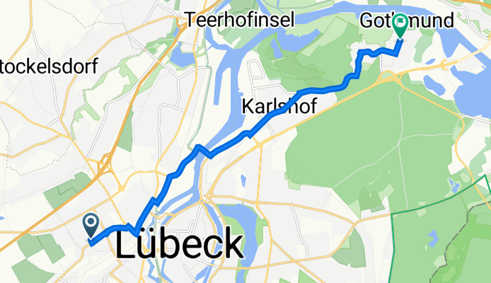 Haydnstraße 5, Lübeck nach Grubenweg 1, Lübeck