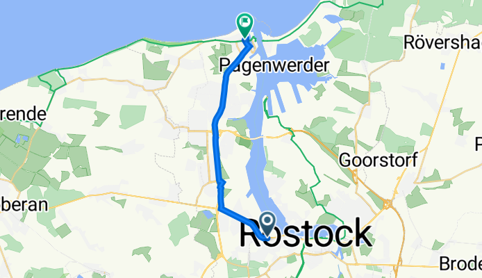 Lübecker Straße 26, Rostock nach Kirchenplatz 8A, Rostock
