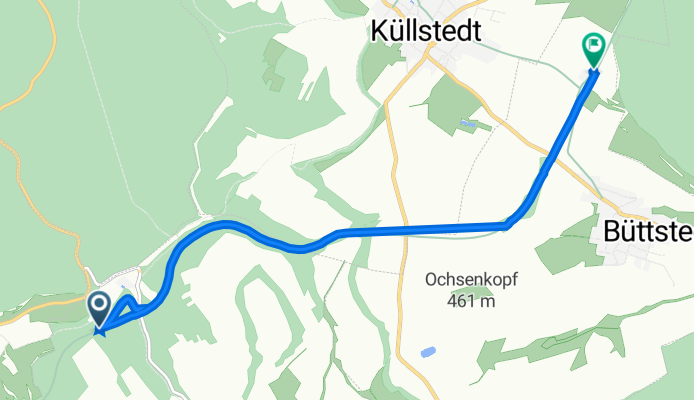 Klostermühle 2, Effelder nach Am Bahnhof 3, Küllstedt