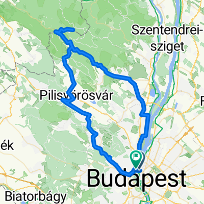 Margit-híd - Pilisszántó - Dobogókő - Pomáz - Margit-híd