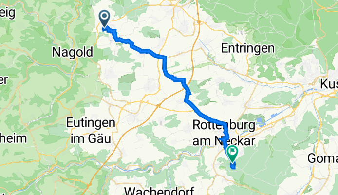 Wittumstraße 38, Jettingen to Rottenburg am Neckar