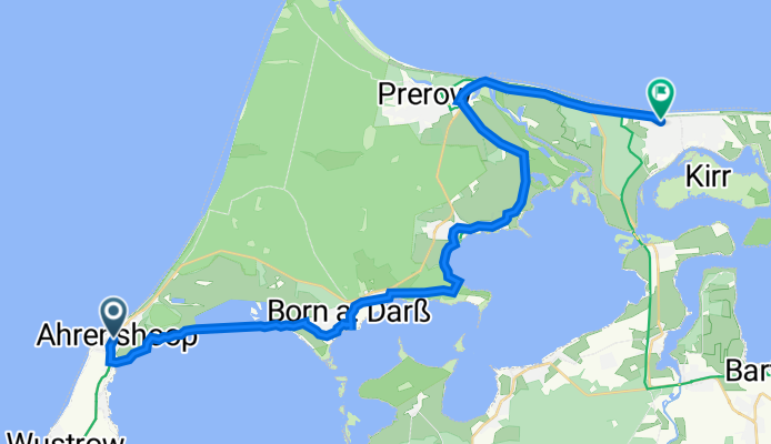 Grenzweg 17, Ahrenshoop nach Darßer Weg 22A, Zingst