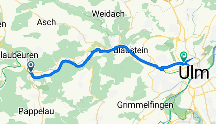 Kirchgasse 3, Blaubeuren nach Mühlsteige 29, Ulm