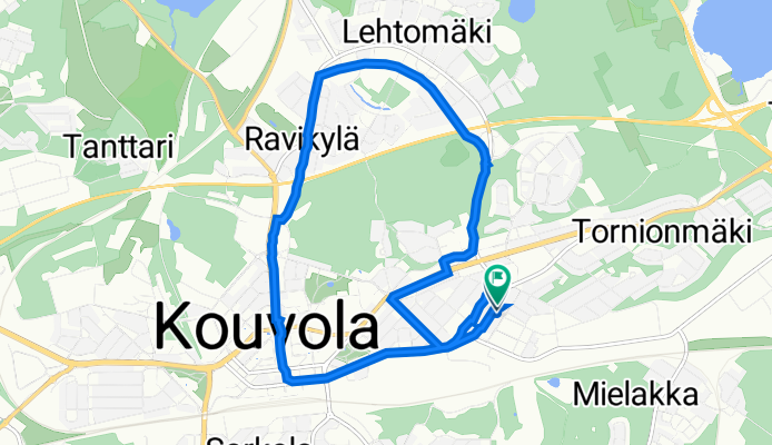 Utinkatu 13, Kouvola to Utinkatu 15, Kouvola