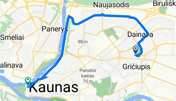 Taikos prospektas 69, Kaunas to Kauno pilis, Kaunas