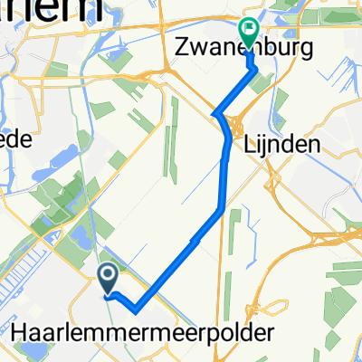Kruisweg 1161, Hoofddorp naar Kerkhoflaan 108–110, Zwanenburg