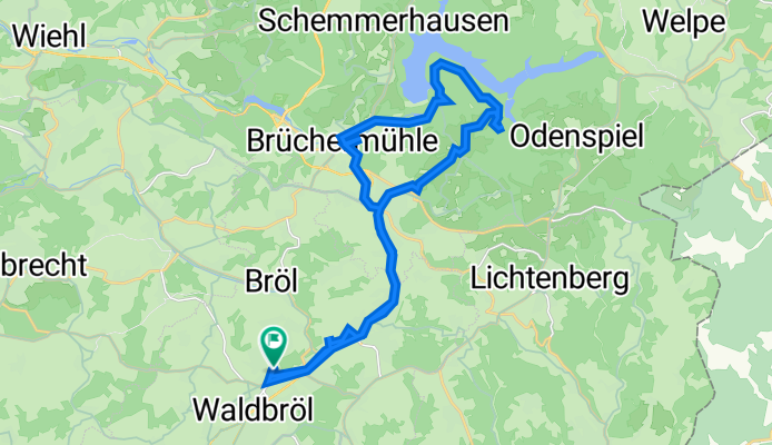 Turnerstraße 17, Waldbröl nach Buchenweg 1, Waldbröl