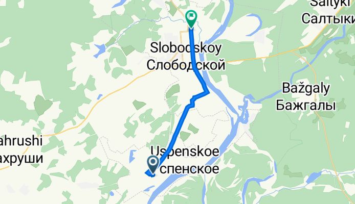 Боярская улица, 7, Слободской до Советская улица, 14Ф, Слободской