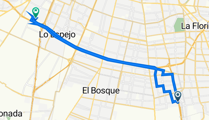 Ruta desde Poiguano 10925, La Pintana