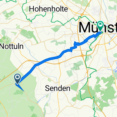 Max-Planck-Straße 27, Dülmen nach Annette-Allee 8, Münster