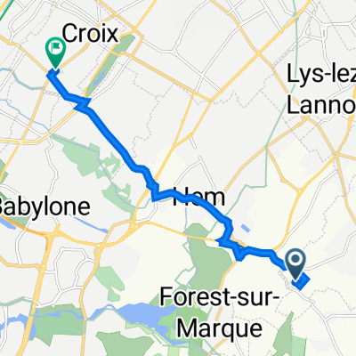 20 Voie, Sailly-lez-Lannoy à 27 Place de la République, Croix