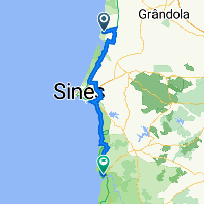Estrada da Praia de Melides to Estrada das Pousadas 5, Vila Nova de Milfontes