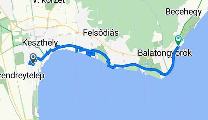 Festetics György út 3, Keszthely - Petőfi Sándor utca 139, Balatongyörök