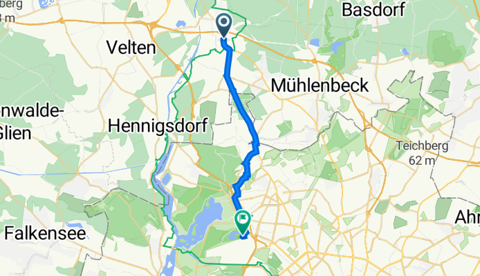Hauptstraße 108, Birkenwerder nach Rue Joseph le Brix 17, Berlin