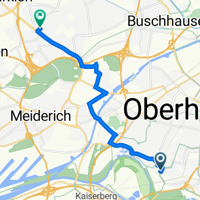 Solbadstraße 56, Oberhausen nach Goethestraße 7, Duisburg