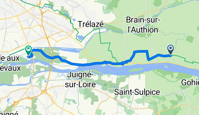 2 Rue du Carrefour, Loire-Authion to Avenue de la Boire Salée, Les Ponts-de-Cé
